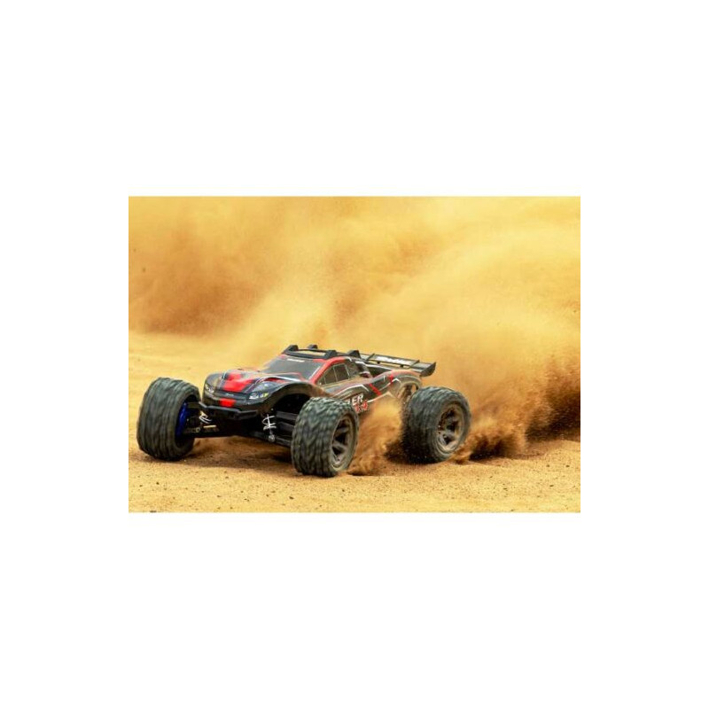RUSTLER 4X4 BRUSHLESS 2S + HD PARTS ROJO