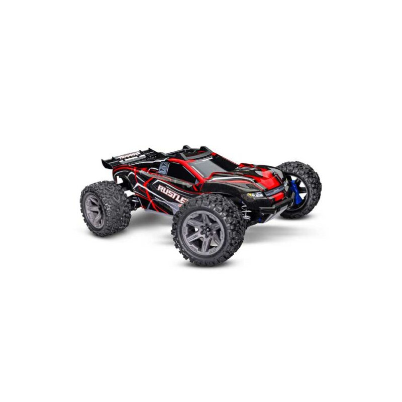 RUSTLER 4X4 BRUSHLESS 2S + HD PARTS ROSSO