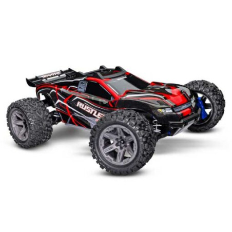 RUSTLER 4X4 BRUSHLESS 2S + HD PARTS ROUGE - FLASH RC