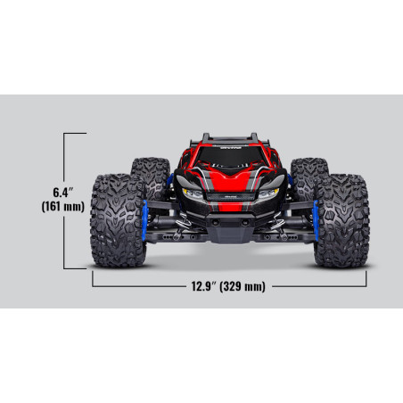 RUSTLER 4X4 BRUSHLESS 2S + HD PARTS ROT