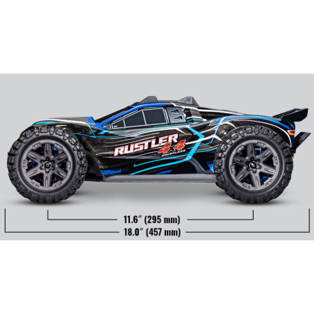 RUSTLER 4X4 BRUSHLESS 2S + HD PARTS RED