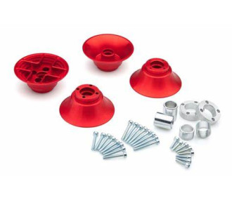 ALU-FELGE rot für AIRTOP BALLON-RAD 140-200mm 2Paare