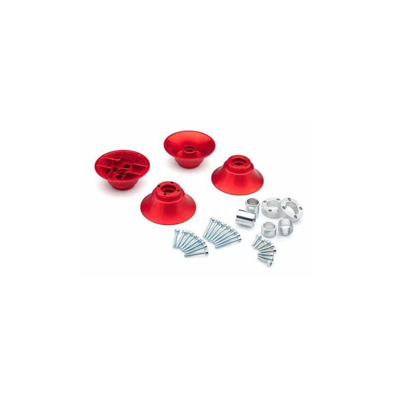 JANTE ALU rouge pour ROUE AIRTOP BALLON 140-200mm 2paires - FLASH RC