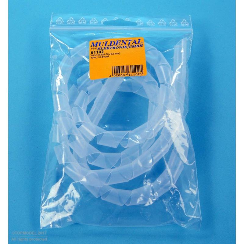 TUBO ELICOIDALE Ø10x8,2mm 1m