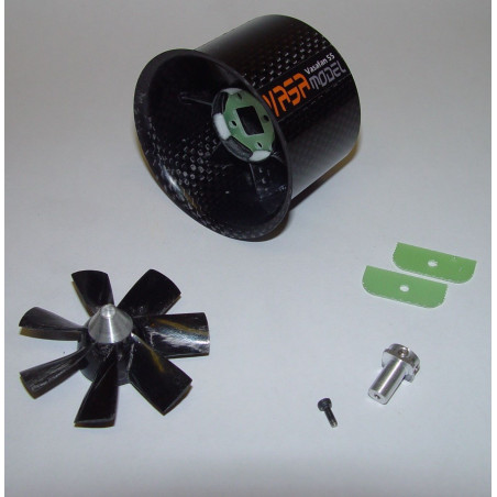 TURBINE CARBON 55 MM ACHSE 2.3MM