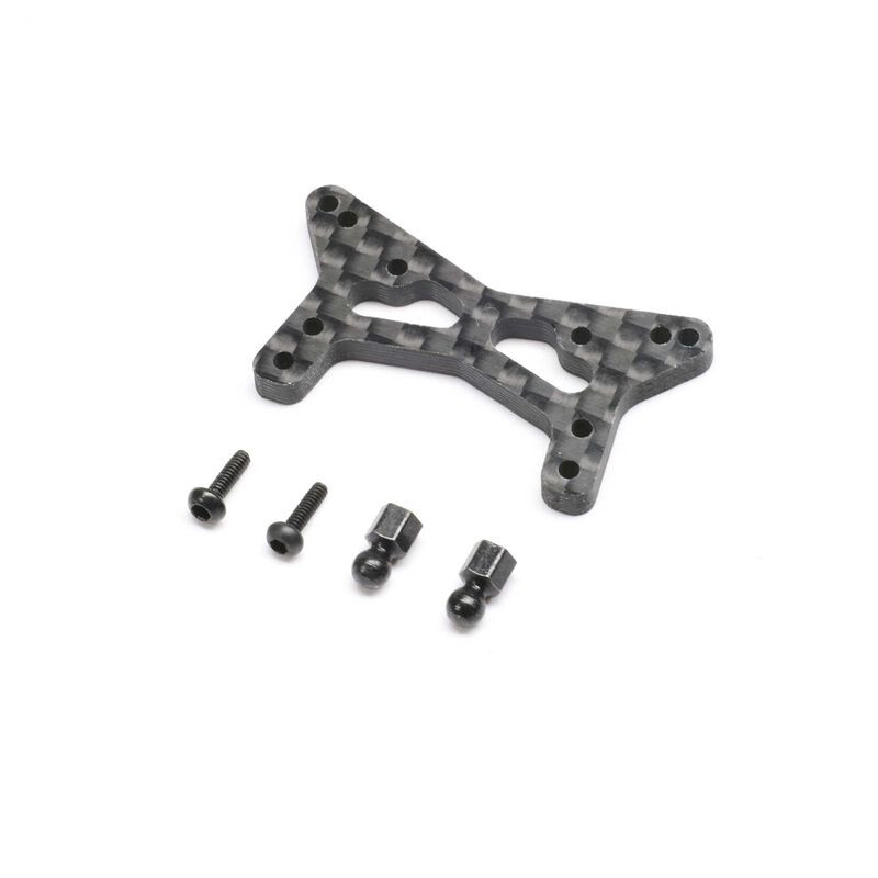 Carbon front shock absorber mount: Micro-B LOSI