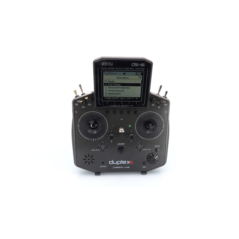 Jeti DS16 Gen. 2 Carbon Line black 2.4Ghz Duplex + R10