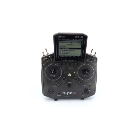 Jeti DS16 Gen. 2 Carbon Line nero 2.4Ghz Duplex + R10