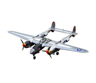 Avion VQ Model  P-38 Lightning (Silver) 82.6" Wingspan ARF - FLASH RC
