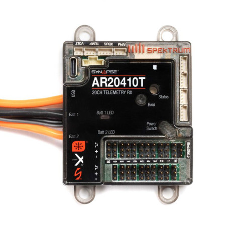 Spektrum AR20410T DSMX 20-Kanal-Empfänger PowerSafe, Telemetry
