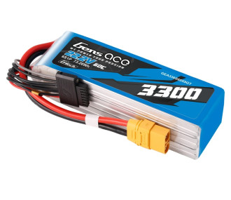 Baterías de propulsión de aviones RC - Gens ace lipo 6S 22.2V 3300mAh 45C EC5 socket battery - FLASH RC