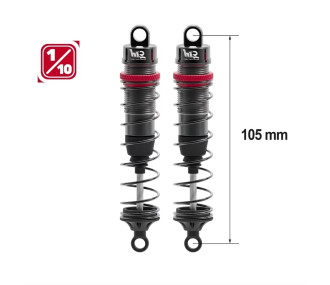 Shock absorbers 1/10 105mm BIG BORE 13mm +kit 3 springs (H/M/S)