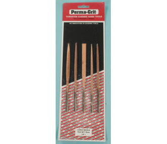5 LARGE NEEDLE LIMES LONG 180xØ5mm