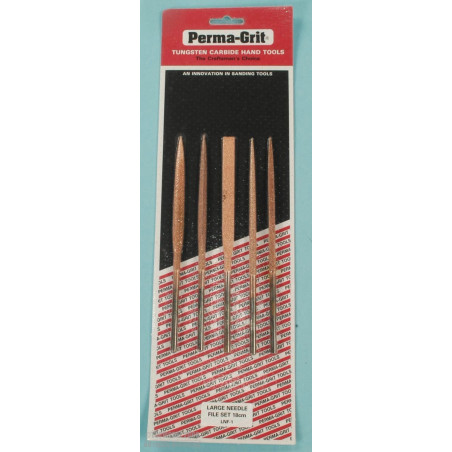 5 LARGE NEEDLE LIMES LONG 180xØ5mm