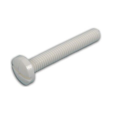 NYLON SCREW M6x40 TC SLIT 10pcs