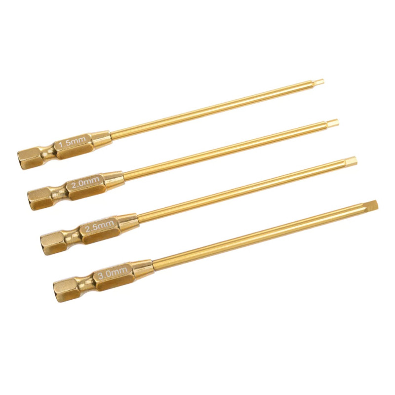 Team Corally - Puntas hexagonales Pro Power Tool - Recubiertas de Ti-Ni - 1,5 / 2,0 / 2,5 / 3,0 mm