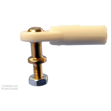 TAPÓN REDONDO V1, Ø5, M2,5/M2,5 LARGO 2uds.