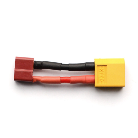 Adaptador de enchufe de controlador XT60 (M) a batería Deans (T) (F)