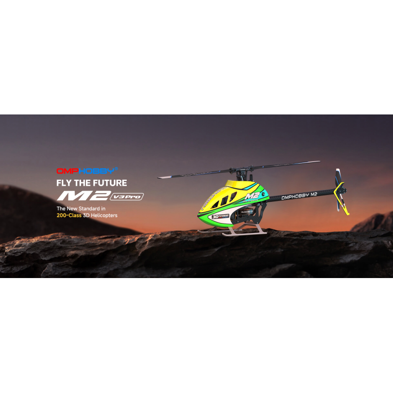 HELICOPTERE OMPHOBBY 3D M2 V3 PRO velocity-green