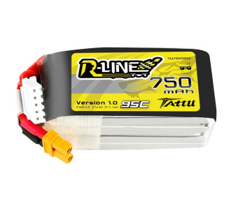 Baterías de propulsión de aviones RC - Tattu lipo 4S 14.8V 750mAh 95C XT30 socket battery - FLASH RC