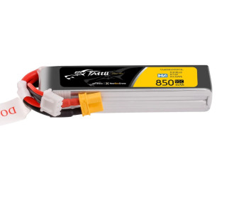 Batterie Tattu (format long) lipo 2S 7.6V 850mAh 95C prise XT30 - FLASH RC
