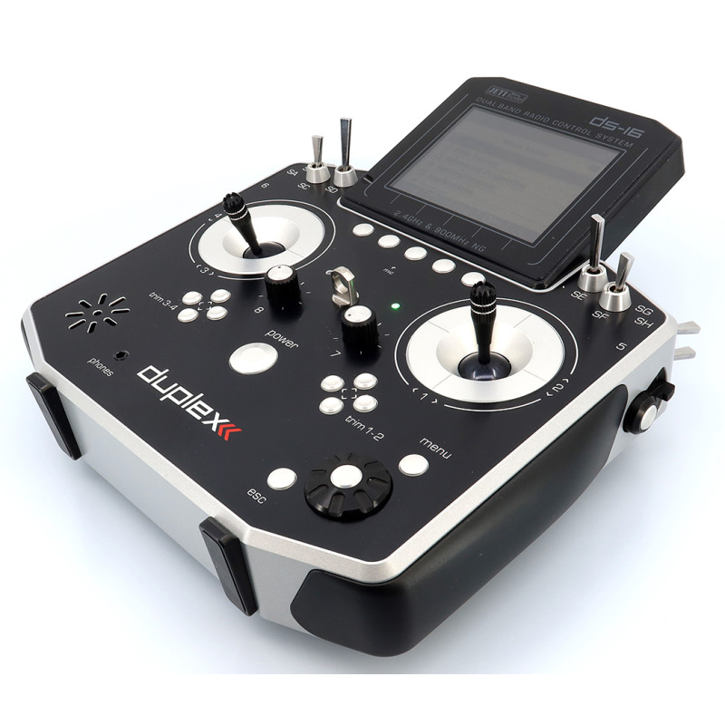 Mandos Radio - Jeti DS16 Gen. 2 Plata 2.4Ghz Duplex + R10 - FLASH RC