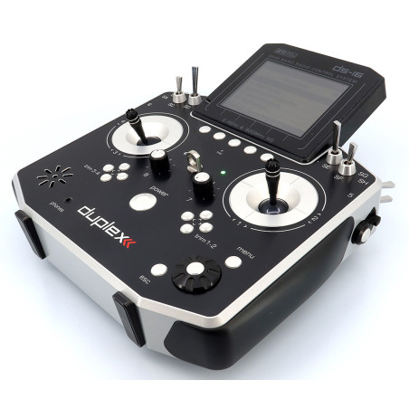Radiocomandi - Jeti DS16 Gen. 2 Argento 2.4Ghz Duplex + R10 - FLASH RC