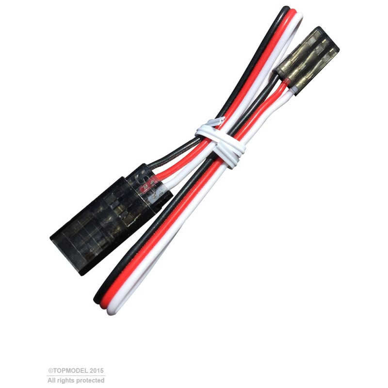 RALLONGE SERVO JR/FUT 20cm FUMEE - FLASH RC