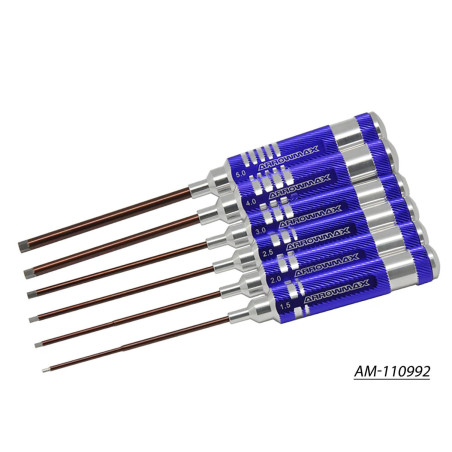 clé allen Set 1.5, 2.0, 2.5, 3.0, 4.0 & 5.0 X 120MM - 6-Teilig. 
