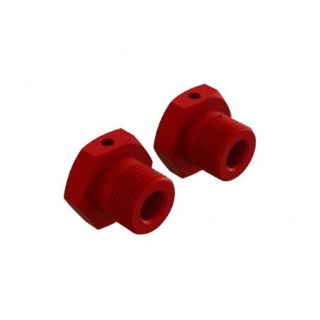 ARRMA Aluminum Wheel Hex 17mm Red (2) - ARA310904 - FLASH RC