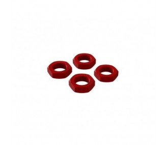 ARRMA Aluminum Wheel Nut 17mm Red (4) - ARA310906 - FLASH RC