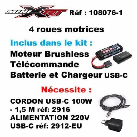 MINI XRT VXL 3S AVEC ACCUS / CHARGEUR orange