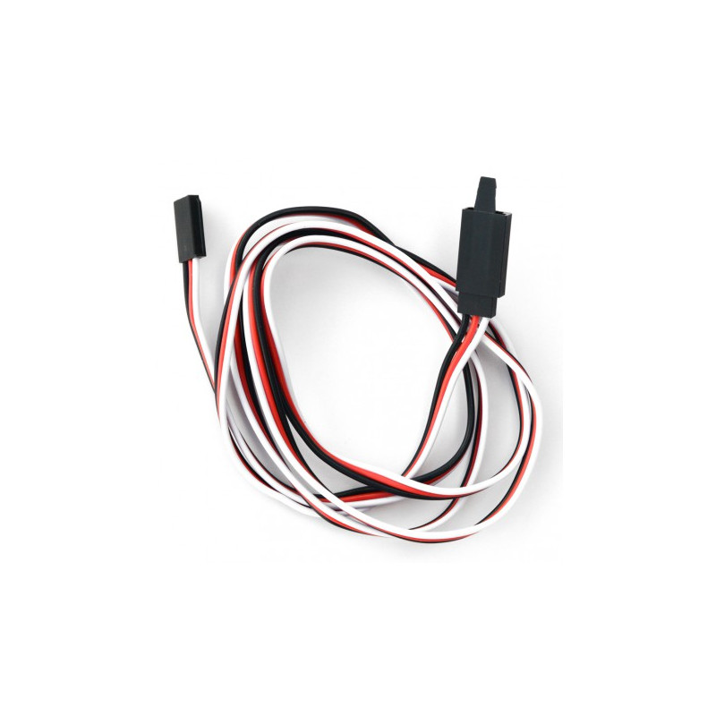 Rallonge servo Futaba avec sécurité 900mm 26AWG (0,32mm²)