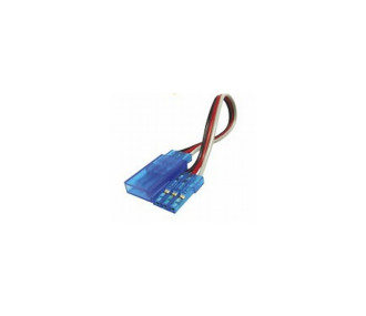 RALLONGE SERVO JR/FUT 80cm bleu - FLASH RC