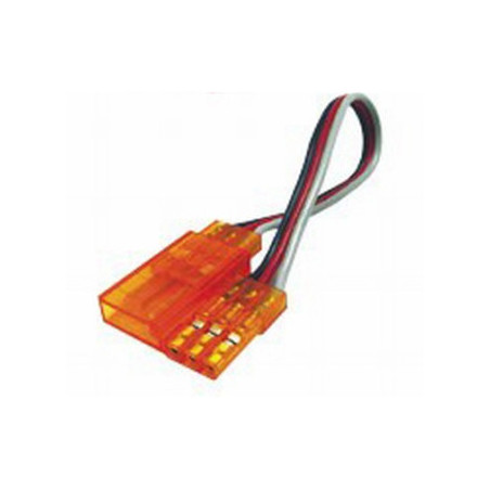 Extensiones de servo - SERVO JR/FUT 70cm EXTENSION TRANSPARENTE - FLASH RC