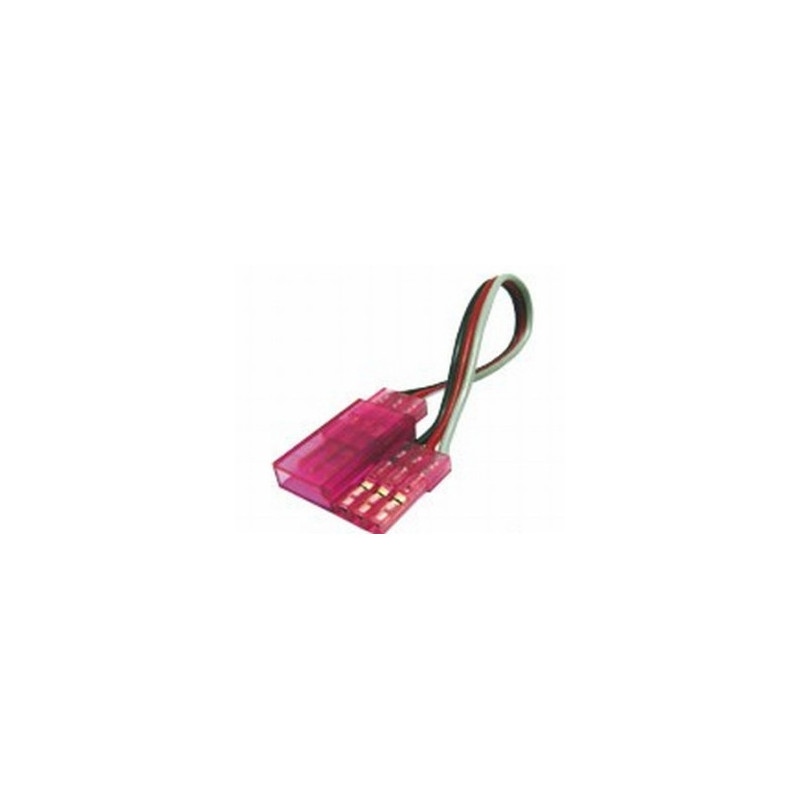 JR/FUT Servo Extension 90cm pink - FLASH RC