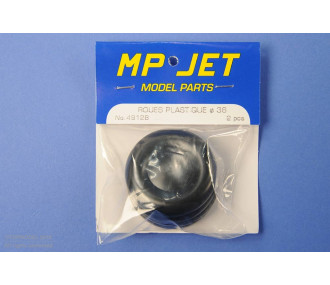 ROUE PLASTIQUE ø36mm la paire - FLASH RC 2