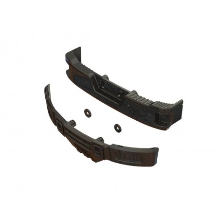 Ersatzteile RC-Cars - ARRMA Bumper Set (Black Chrome) - ARA320461 - FLASH RC