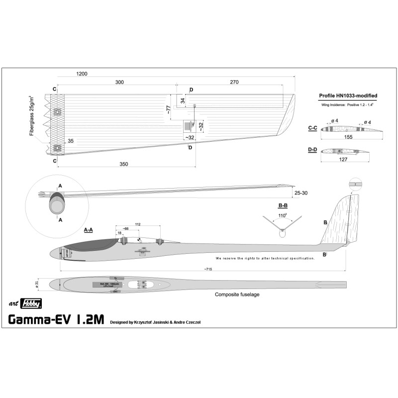 Gamma EV env.1.20m Art Hobby