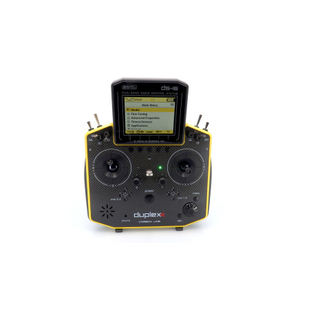 Radiocomandi - Jeti DS16 Gen. 2 Carbon Line Yellow 2.4Ghz Duplex + R10 - FLASH RC