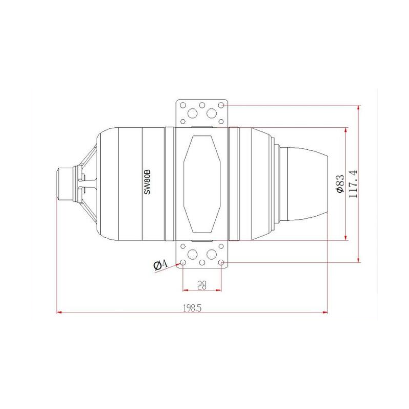 Turbine Swiwin 80B - 8Kg de poussée