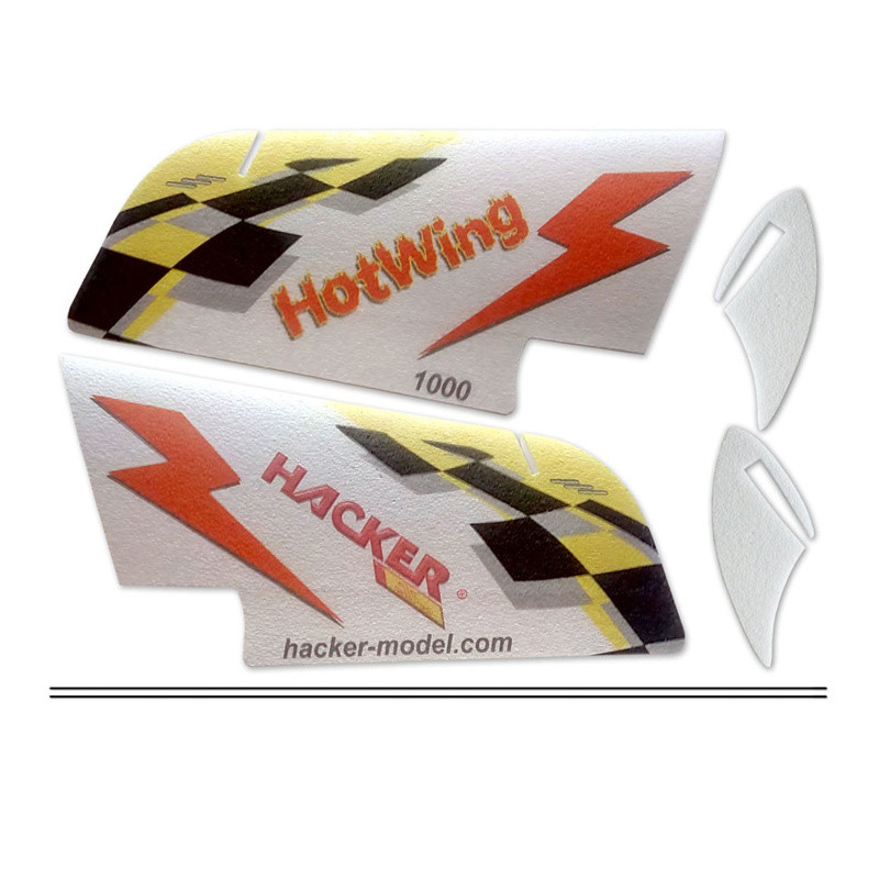 Aile Volante - HotWing 750 ARF rouge - Hacker Model - FLASH RC