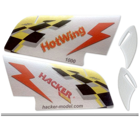 Aile Volante - HotWing 750 ARF rouge - Hacker Model - FLASH RC