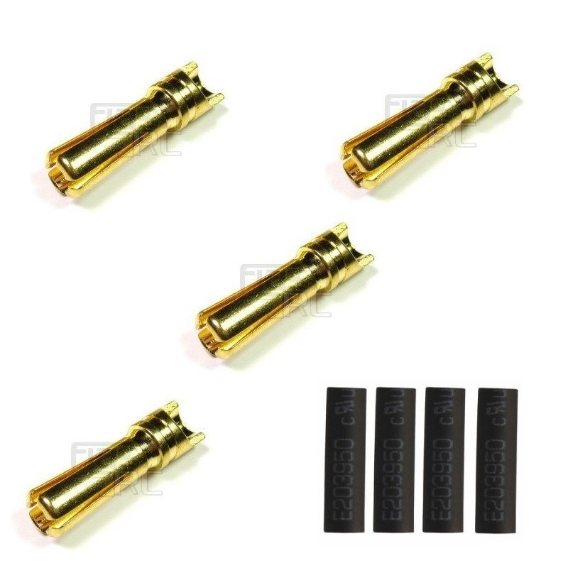 Prise OR 4mm DB4 Male set (4pcs) - Dualsky - FLASH RC