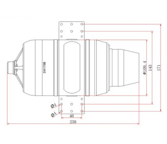Turbine Swiwin 170B - 17Kg de poussée 2