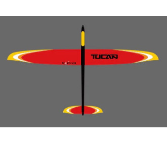 RC Motorsegler - E-Tucan Vollfaser ca.2.00m rot & gelb RCRCM - FLASH RC