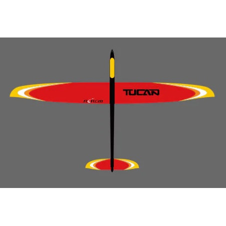 Motoplaneurs RC - E-Tucan tout fibre env.2.00m rouge & jaune RCRCM - FLASH RC