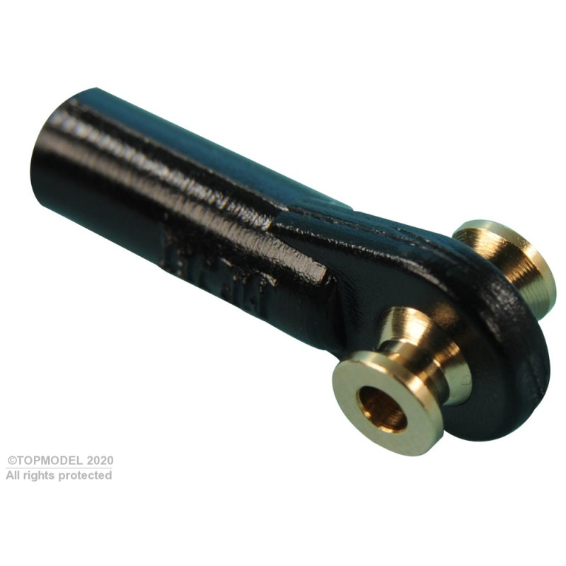 CHAPE A ROTULE V1, Ø5, M2/2 DOUBLE 6pcs - FLASH RC