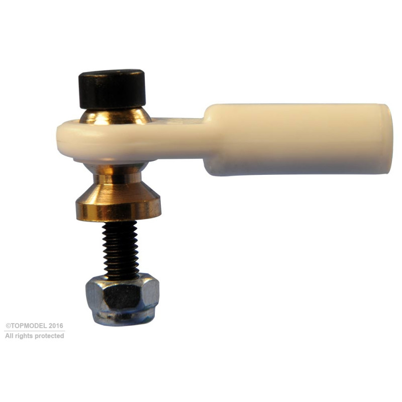 CHAPE A ROTULE V1, Ø7, M3/3 COURTE 2pcs - FLASH RC