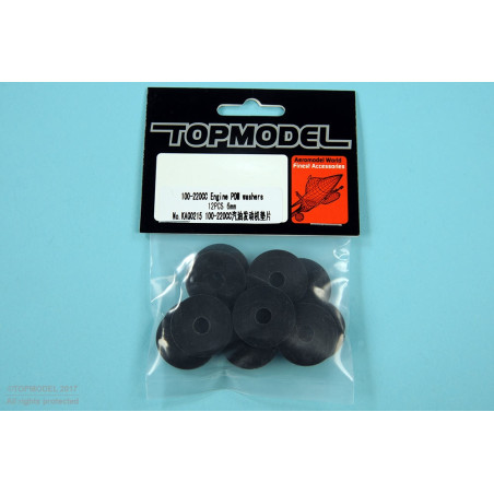 RONDELLE POM Ø6/24 MOTEUR 100-220cc 12pcs - FLASH RC